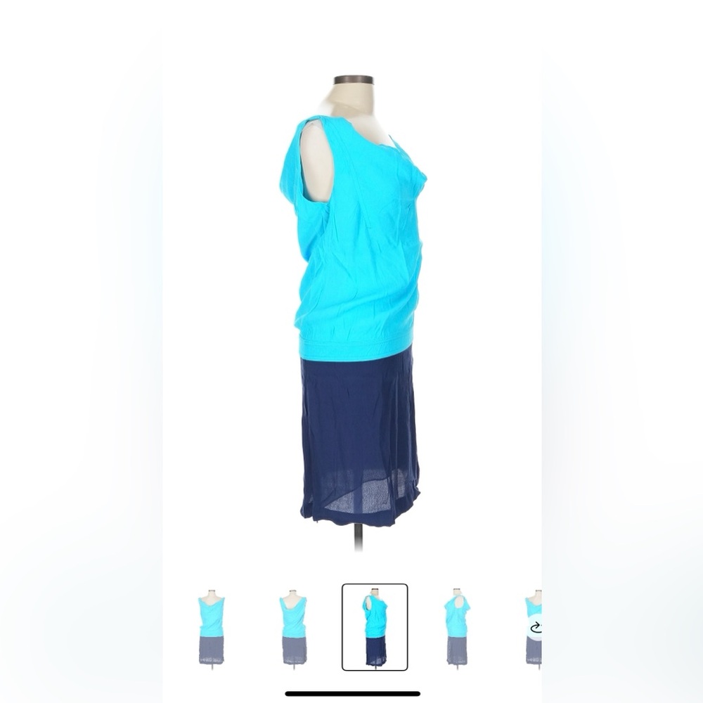 Diane Von Furstenberg Vibrant Blue Dress size 6 - Picture 4 of 9